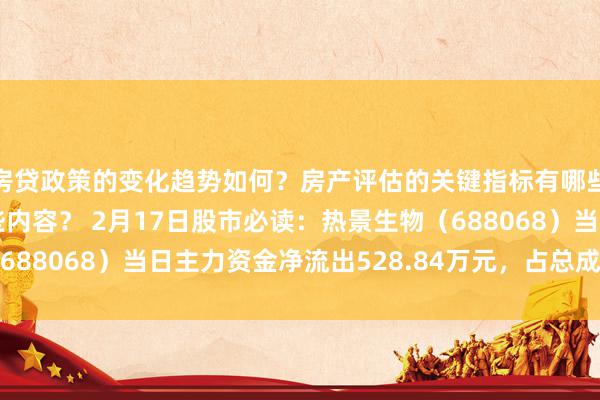 房贷政策的变化趋势如何？房产评估的关键指标有哪些？置业指南应包含哪些内容？ 2月17日股市必读：热景生物（688068）当日主力资金净流出528.84万元，占总成交额3.52%