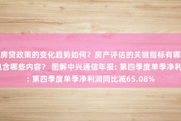 房贷政策的变化趋势如何？房产评估的关键指标有哪些？置业指南应包含哪些内容？ 图解中兴通信年报: 第四季度单季净利润同比减65.08%